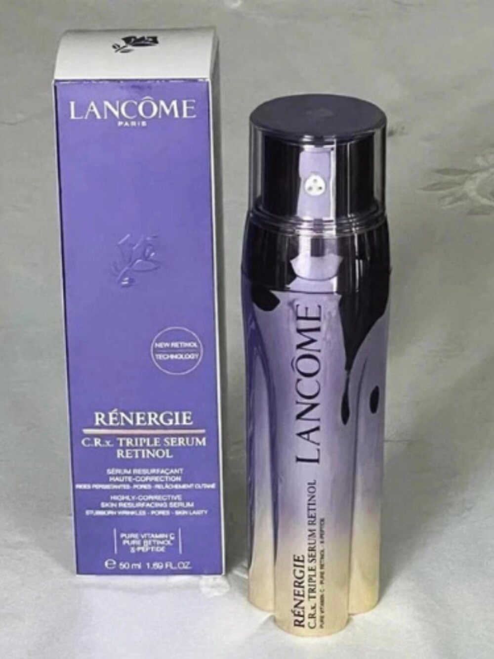 Lancome Renergie C.R.x Triple Serum RETINOL 1.7 oz / 50mL   New